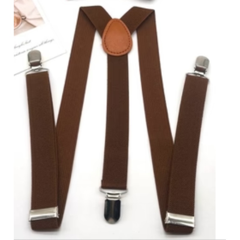 COSTUME RENTAL: Z270 Suspenders Brown Rental