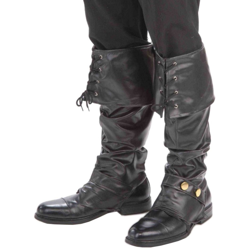 Deluxe Faux Leather Pirate Boot Toppers Adult | 1pair