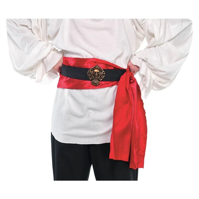 Pirate Belt, Buckle, & Red Satin Sash | 1ct