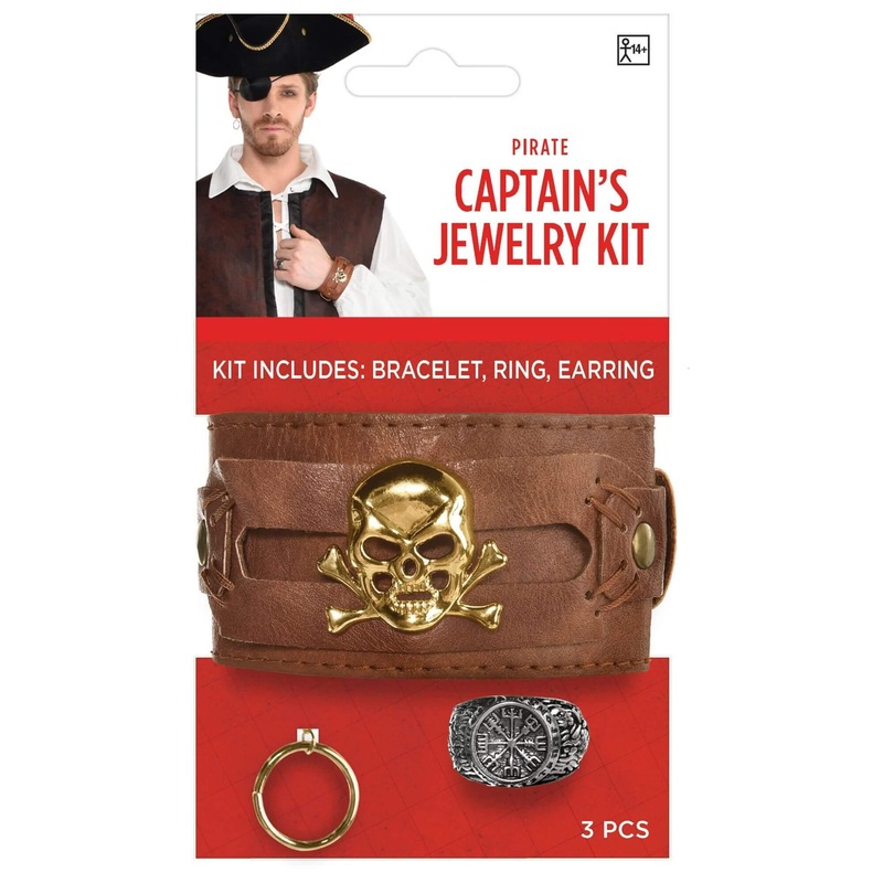 Pirate Captain Jewelry Kit | 3pcs