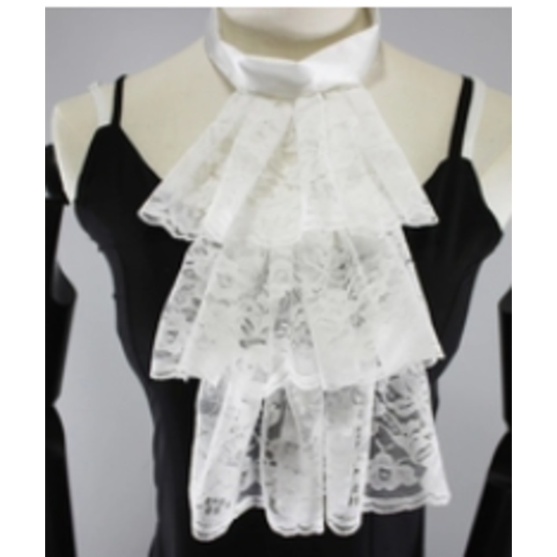 ACCESS:  Victorian Ruffled Collar White