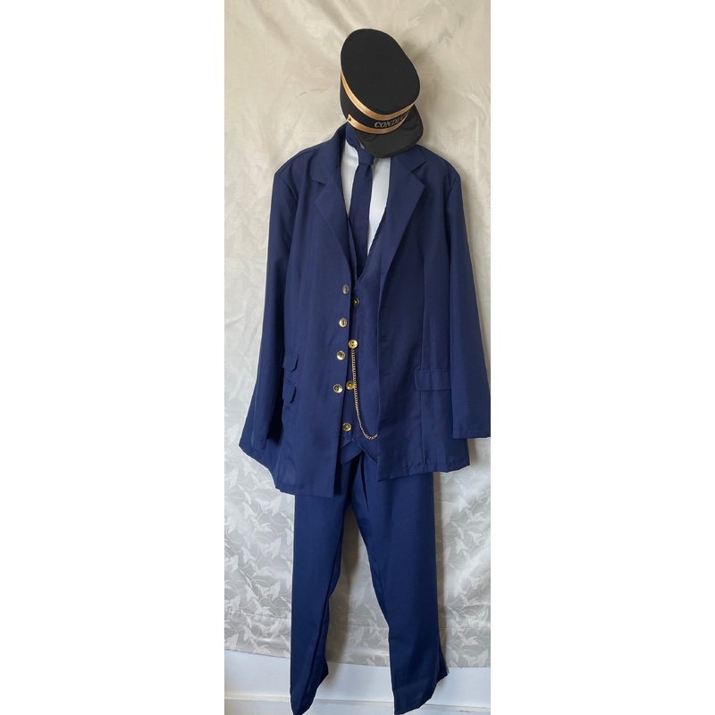 COSTUME RENTAL: O62 Train Conductor Uniform XL – 5 pcs
