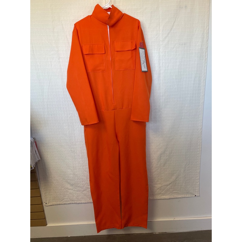 COSTUME RENTAL: O69 Prisoner Jumpsuit Small 1 pc Medium
