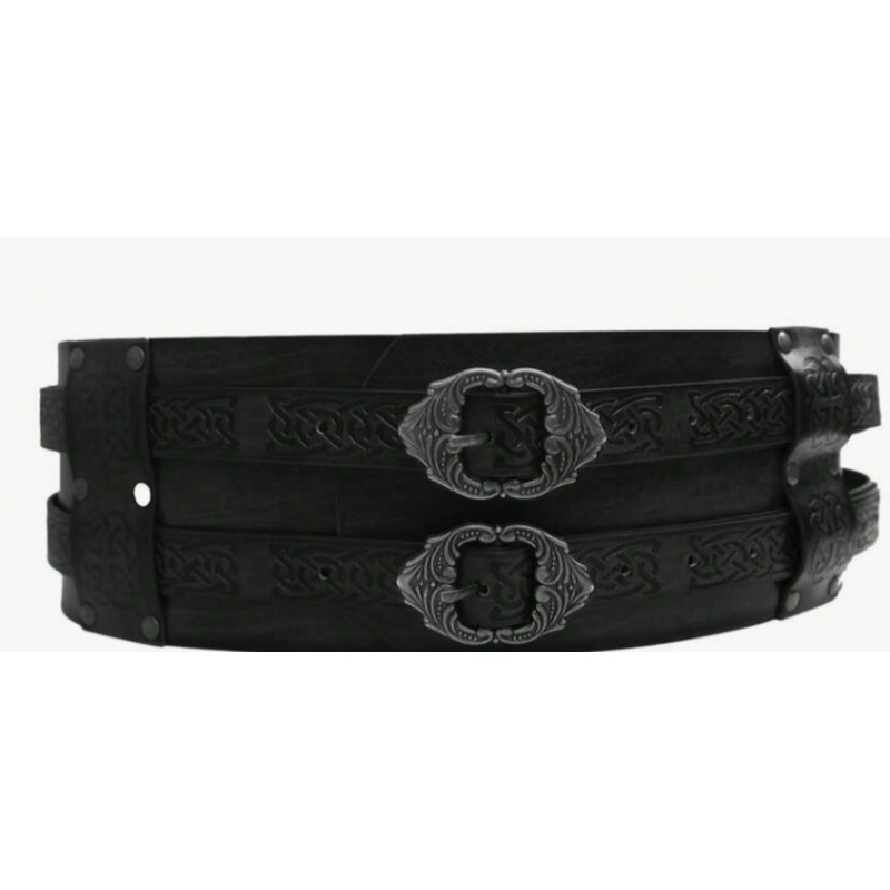 COSTUME RENTAL: Z285A Medieval Belt Black