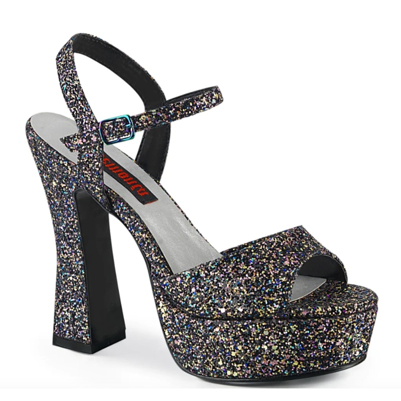SHOE RENTAL – Z113 Women’s Multi Glitter Dolly Shoes, Size 8