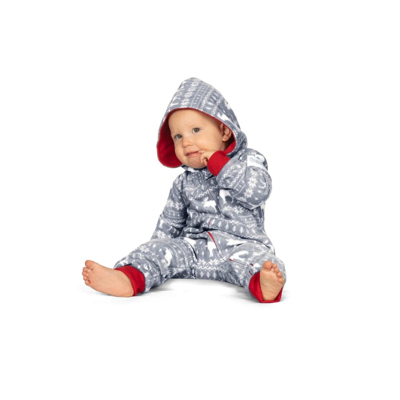 Baby Girl’s Grey Moose Jumpsuit