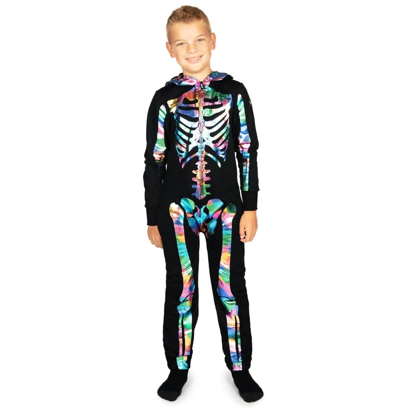 Boy’s Iridescent Skeleton Costume