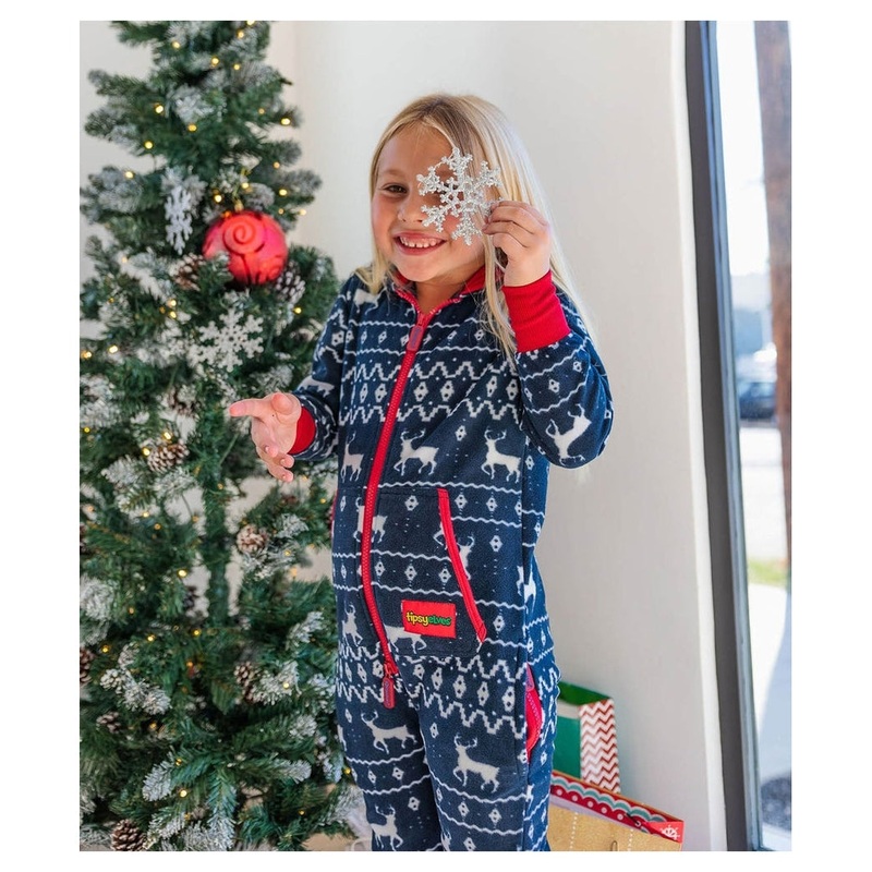 Girl’s Blue Reindeer Jumpsuit|XS (5)|S (6/7)|M (8)|L (10)|XL (12)