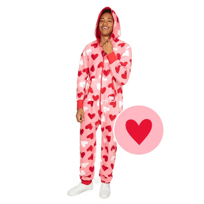 Men’s Full Hearts Jumpsuit|XS|S|M|L|XL|XXL