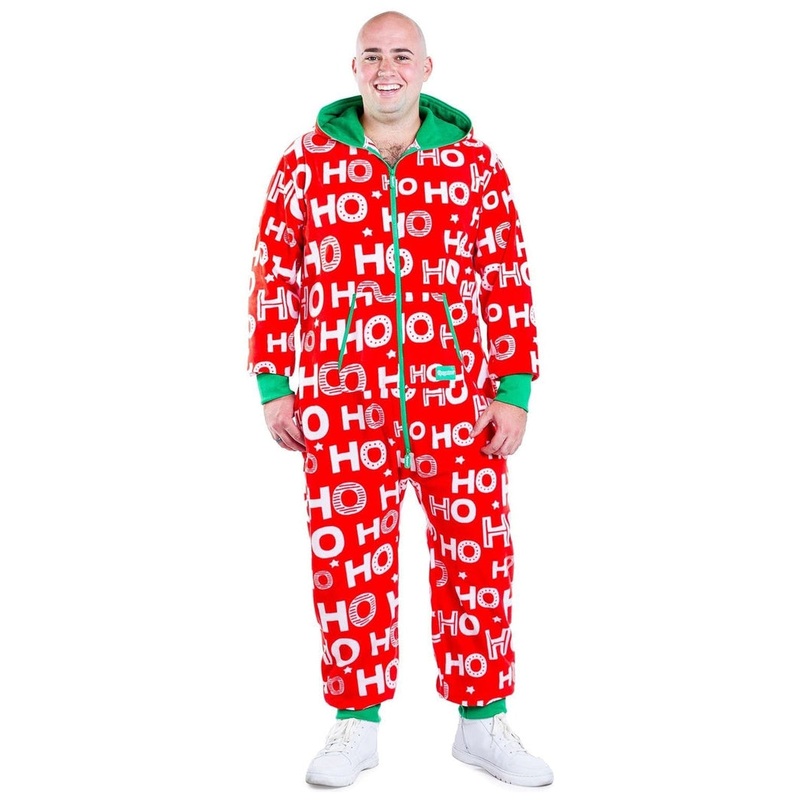 Men’s Ho Ho Ho Big and Tall Jumpsuit