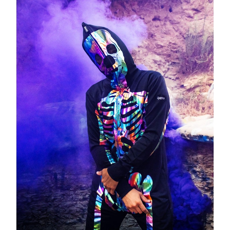 Men’s Iridescent Skeleton Costume