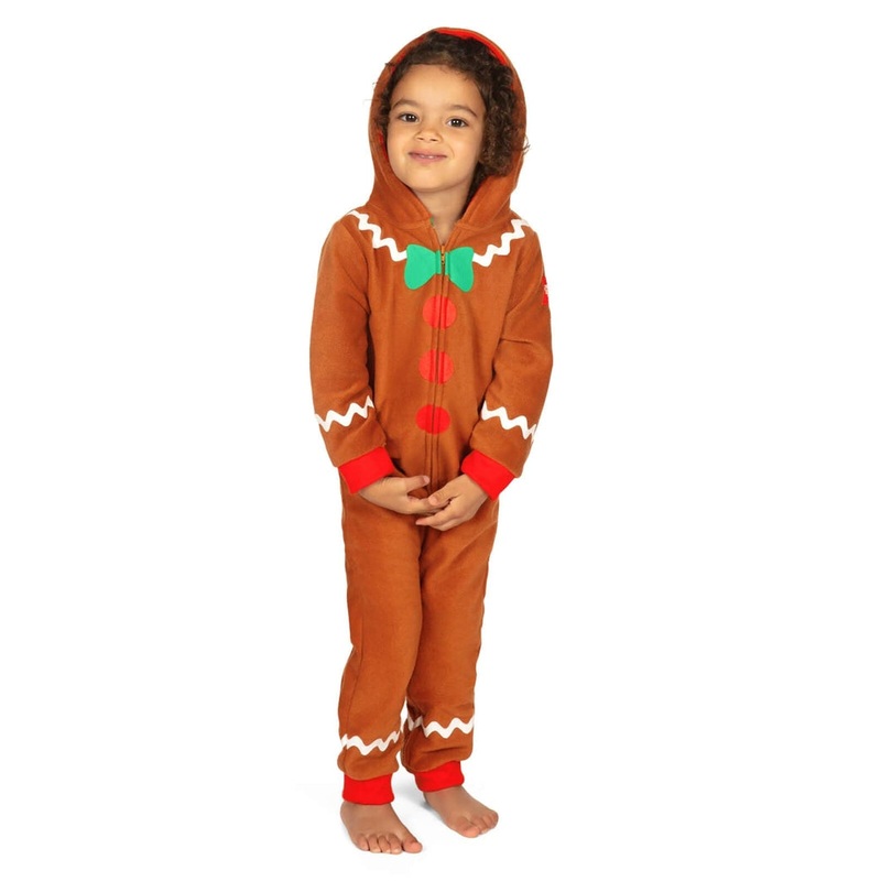 Toddler Girl’s Gingerbread Jumpsuit