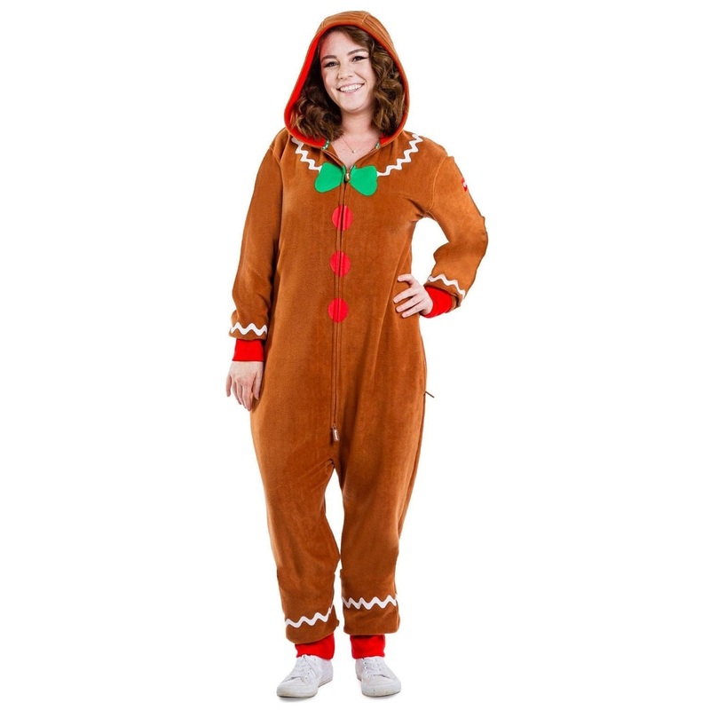 Women’s Gingerbread Man Plus Size Jumpsuit
