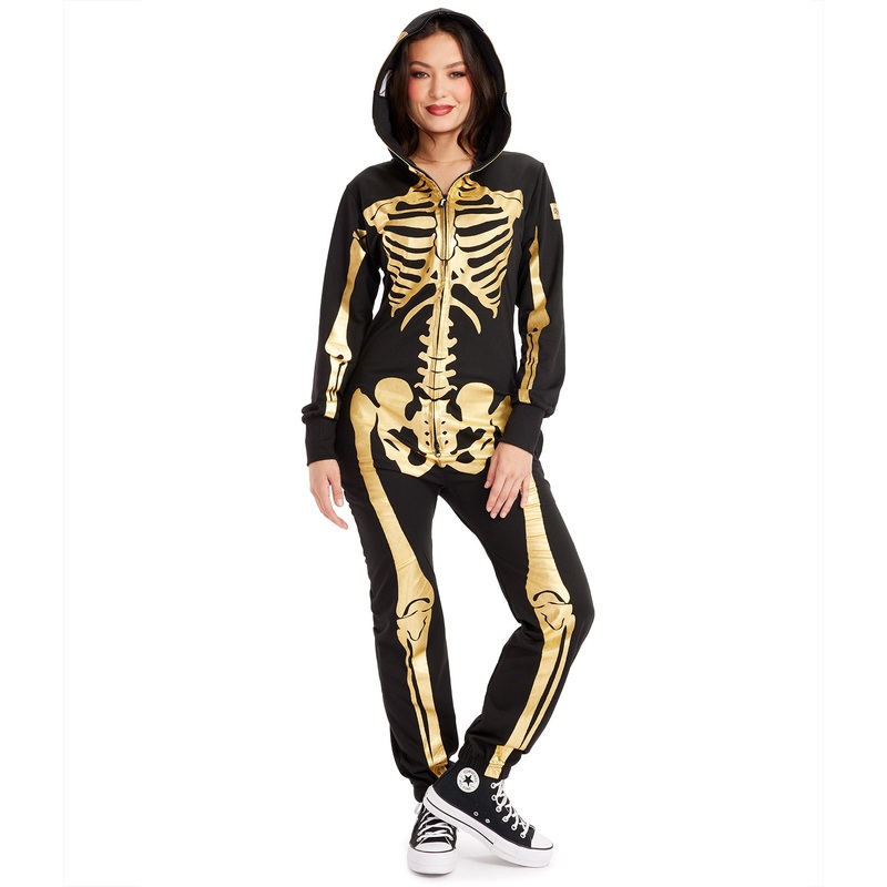 Women’s Gold Skeleton Costume|XS|S|M|L|XL|XXL|3XL