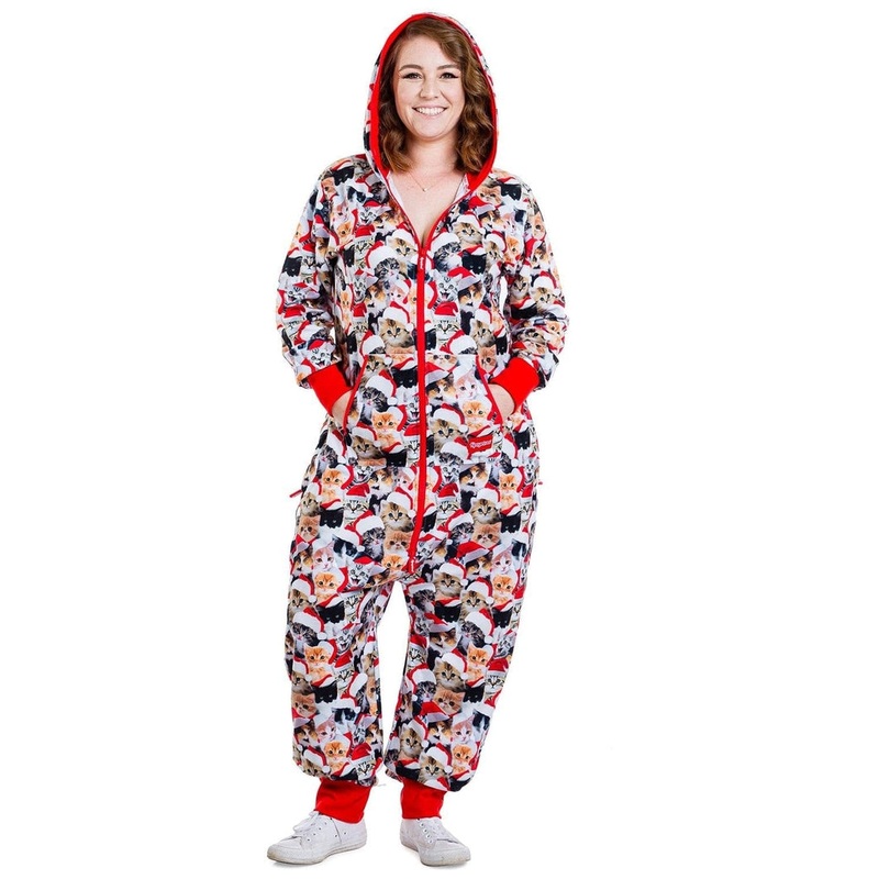 Women’s Meowy Catmus Plus Size Jumpsuit