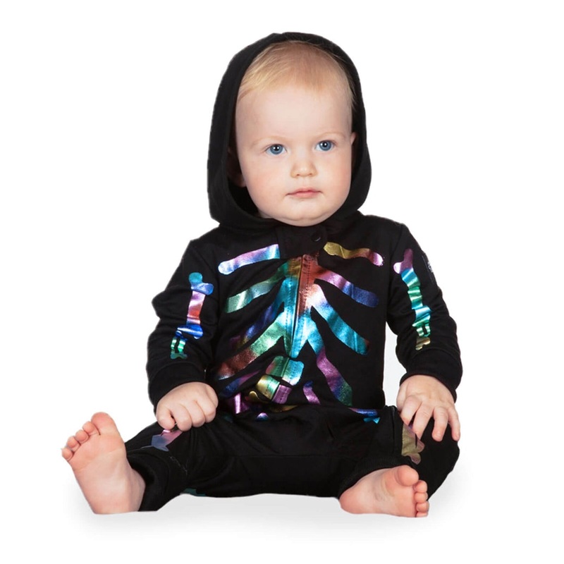 Baby Boy’s Iridescent Skeleton Costume