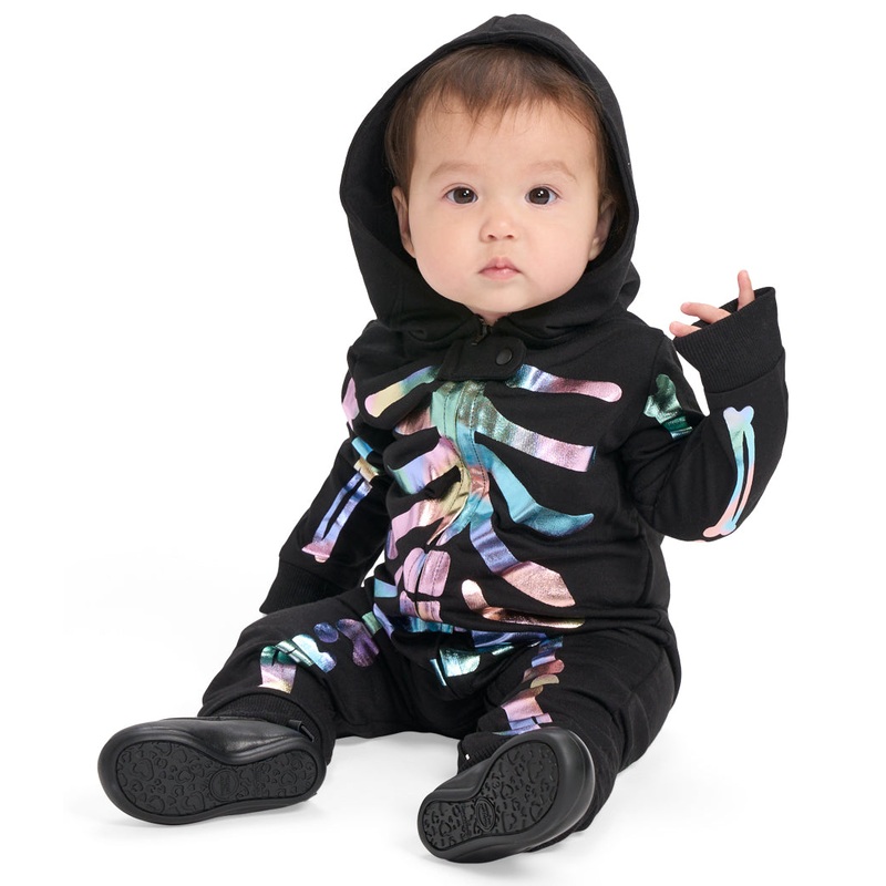 Baby Girl’s Iridescent Skeleton Costume