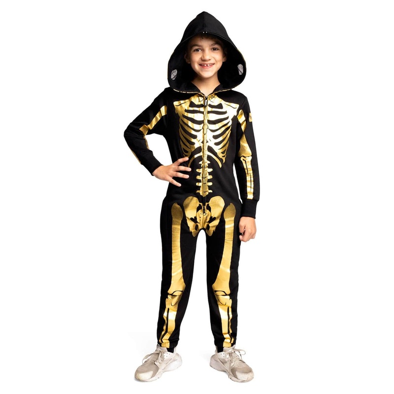 Boy’s Gold Skeleton Costume|XS (5)|S (6/7)|M (8)|L (10)|XL (12)