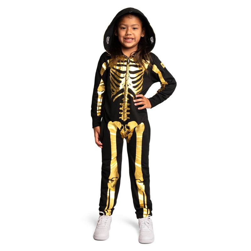 Girl’s Gold Skeleton Costume|XS (5)|S (6/7)|M (8)|L (10)|XL (12)