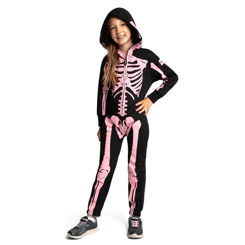 Girl’s Pink Skeleton Costume|XS (5)|S (6/7)|M (8)|L (10)|XL (12)