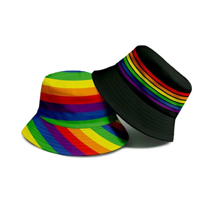 Rainbow Reversible Bucket Hat|S/M|L/XL