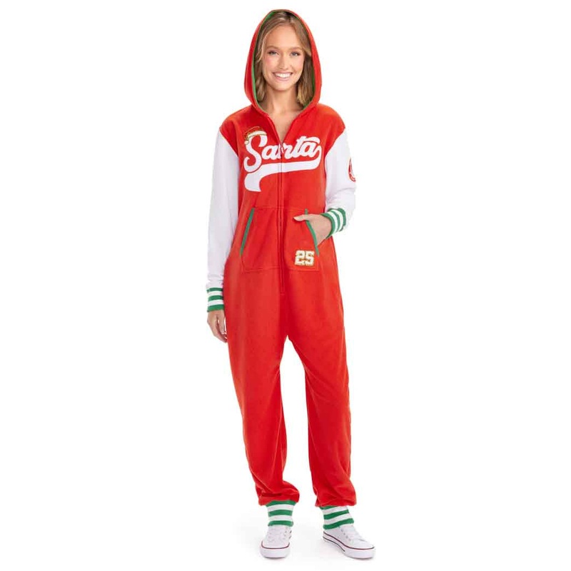 Women’s Sporty Santa Jumpsuit|XS|S|M|L|XL|XXL|1X|2X
