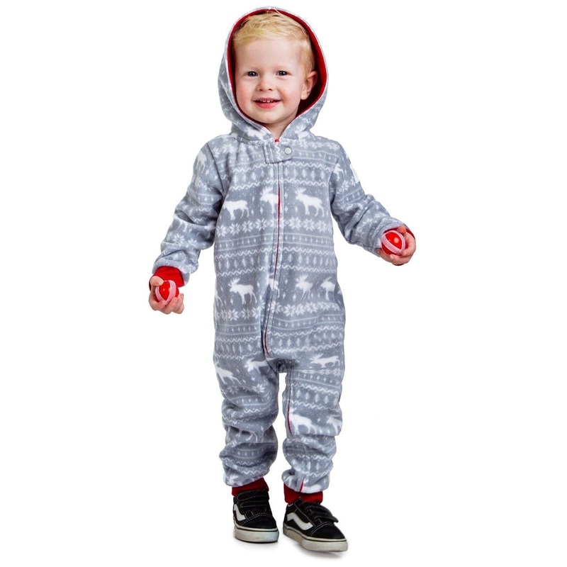 Baby / Toddler Grey Moose Jumpsuit