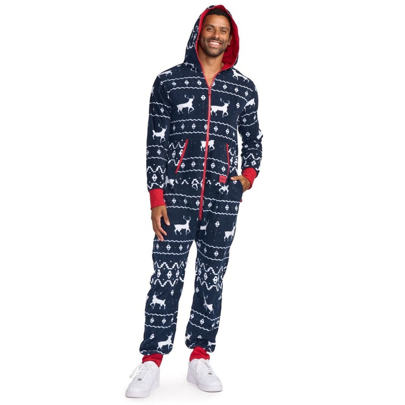 Men’s Blue Reindeer Jumpsuit|XS|S|M|L|XL|XXL|3XL