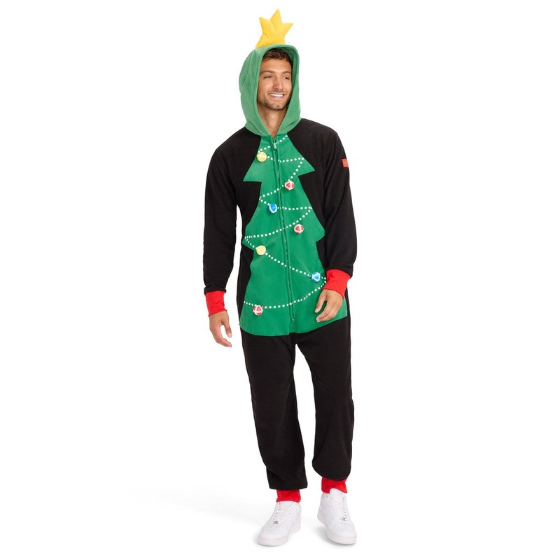 Men’s Christmas Tree Toss Game Jumpsuit