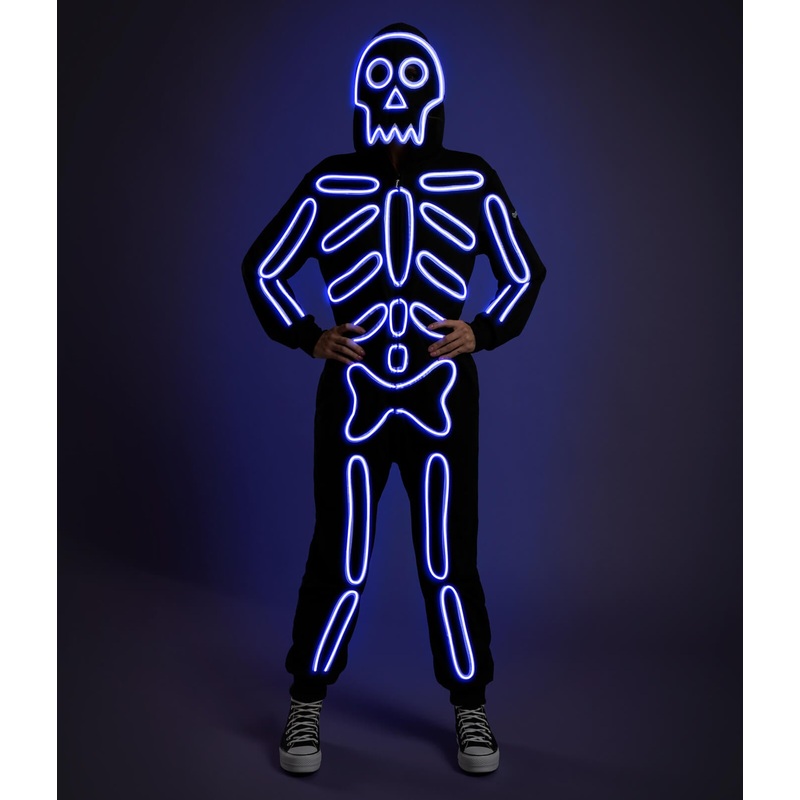 Women’s Neon LED Light Up Skeleton Costume
