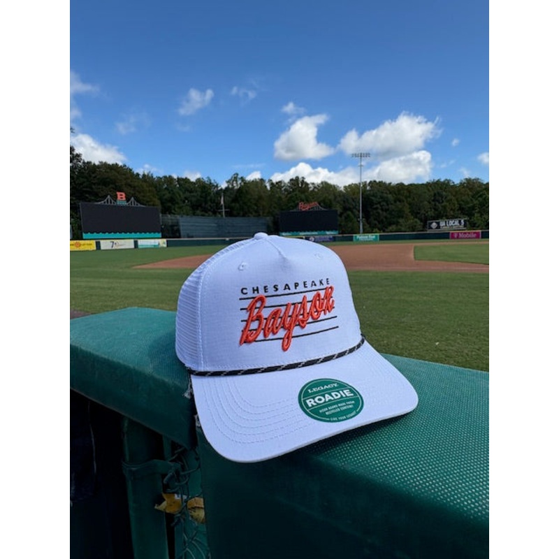 Chesapeake Baysox ADJUSTABLE Roadie Trucker WHITE