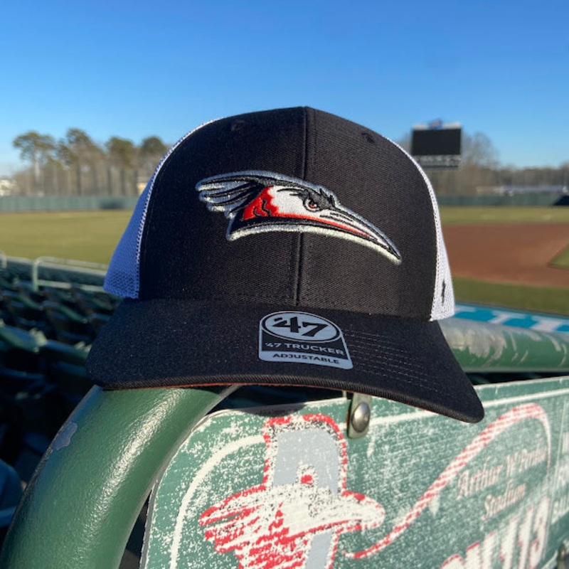 Delmarva Shorebirds ’47 Black and White Trucker