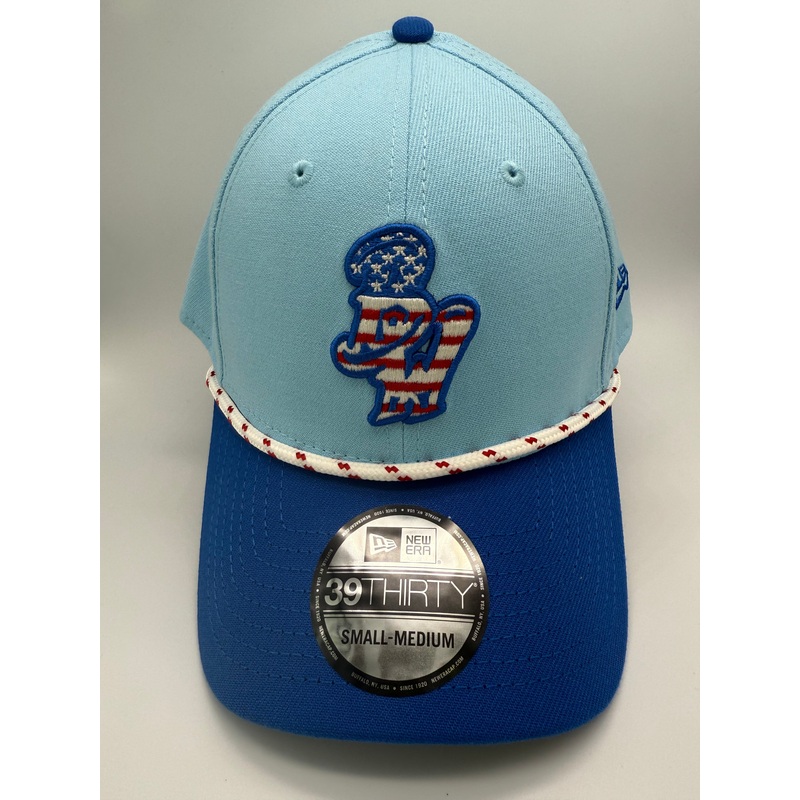 Pensacola Blue Wahoos Fourth of July New Era 39Thirty Stretch Fit