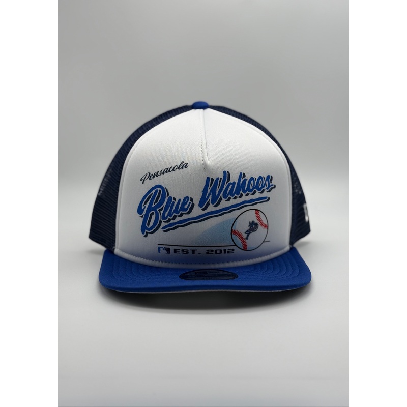 Pensacola Blue Wahoos New Era 9Fifty Retro Script Youth Hat