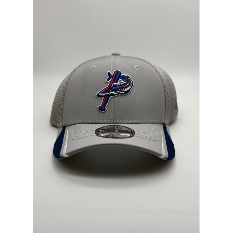 Pensacola Blue Wahoos New Era Gray Linear Hat