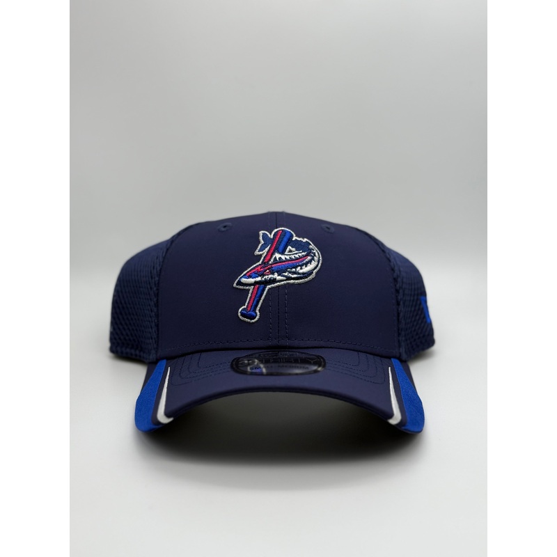 Pensacola Blue Wahoos New Era Navy Linear Hat