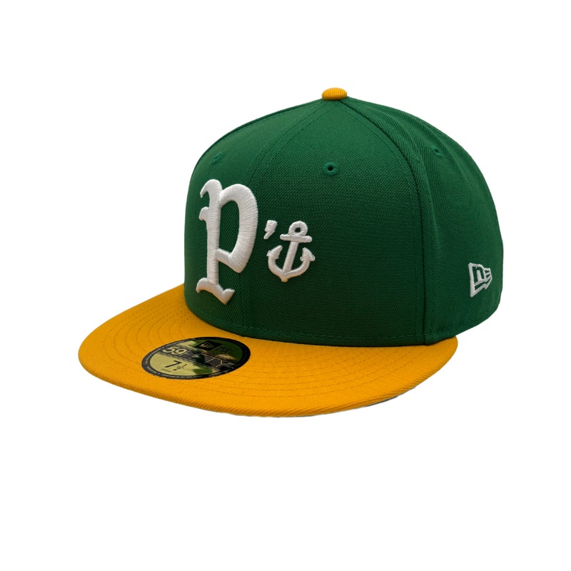 A’s Themed P Anchor Fitted Hat