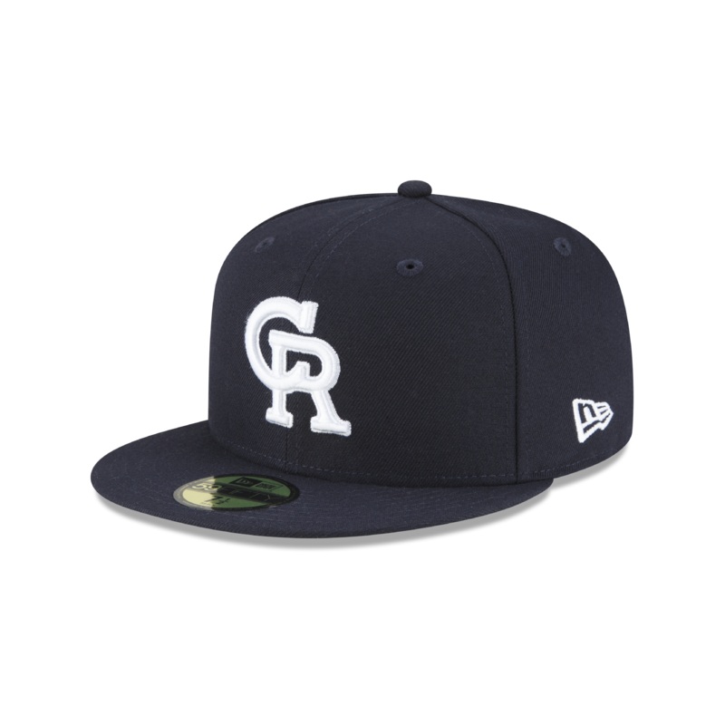 Cedar Rapids Bunnies Hometown Collection New Era 59FIFTY Navy Fitted Cap