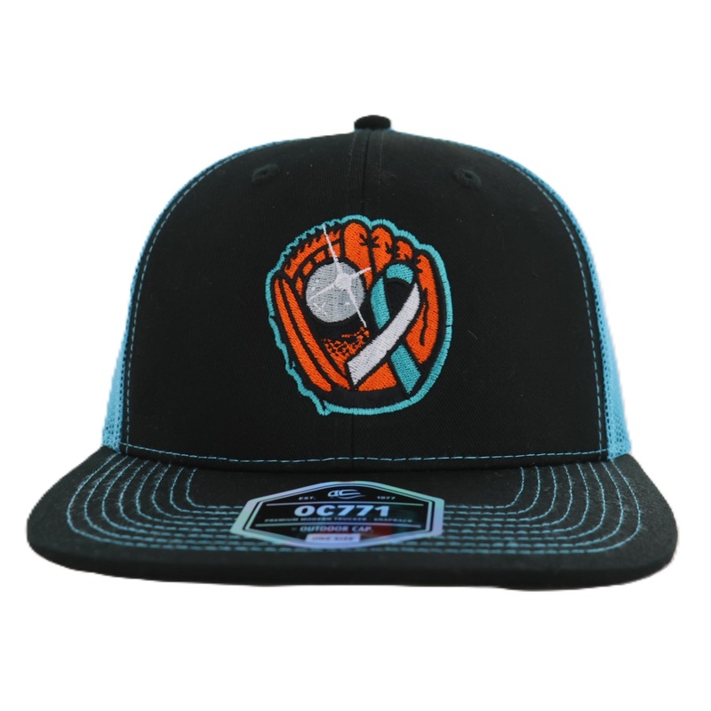 Chesapeake Baysox ADJUSTABLE Trucker Mitt Teal/Black