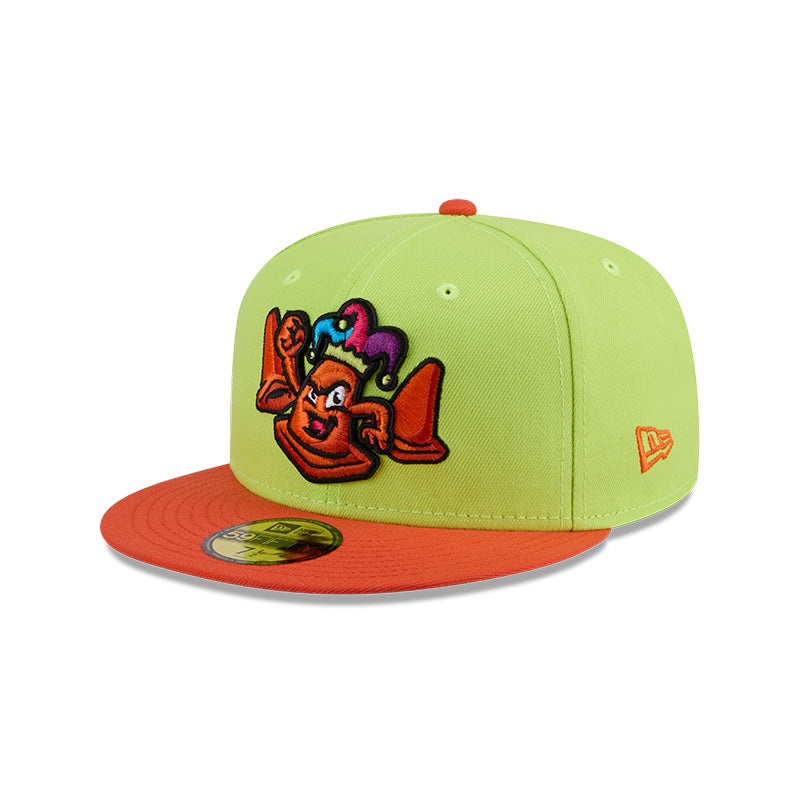 Las Vegas Cone Jesters New Era Theme Night Collection On-Field Yellow/Orange 59FIFTY Fitted Hat