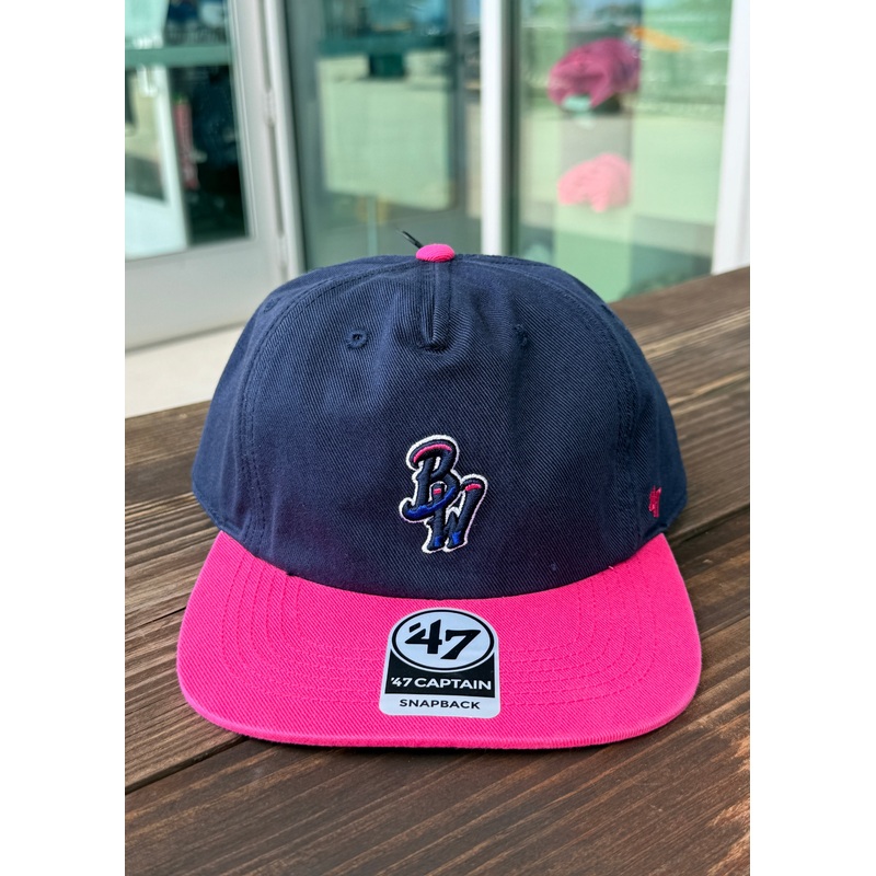 Pensacola Blue Wahoos ’47 Navy Burnside Captain Hat