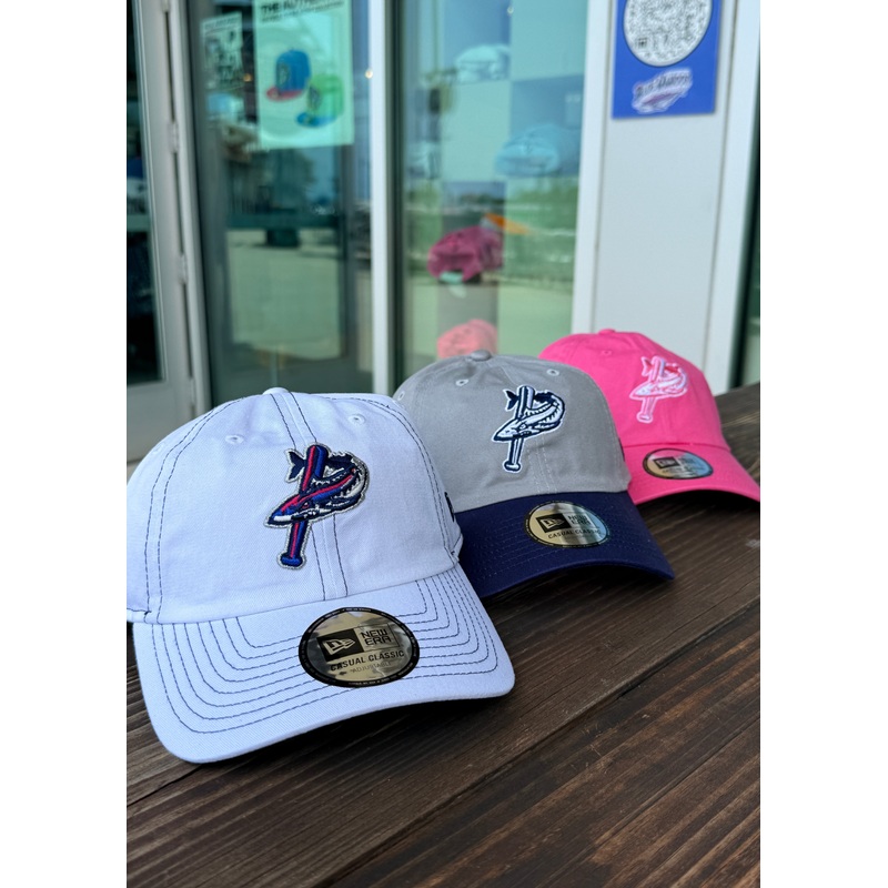 Pensacola Blue Wahoos New Era Casual Classic Adjustable Buckle Cap